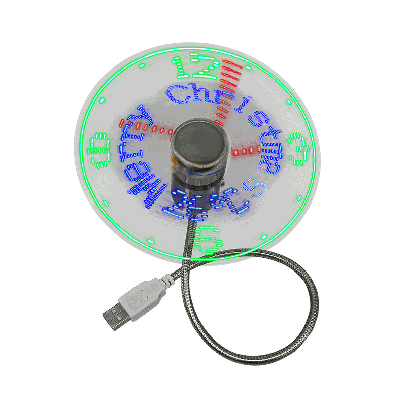 Mini ventilator USB cu ventilator cadou cu ceas led (DS02)